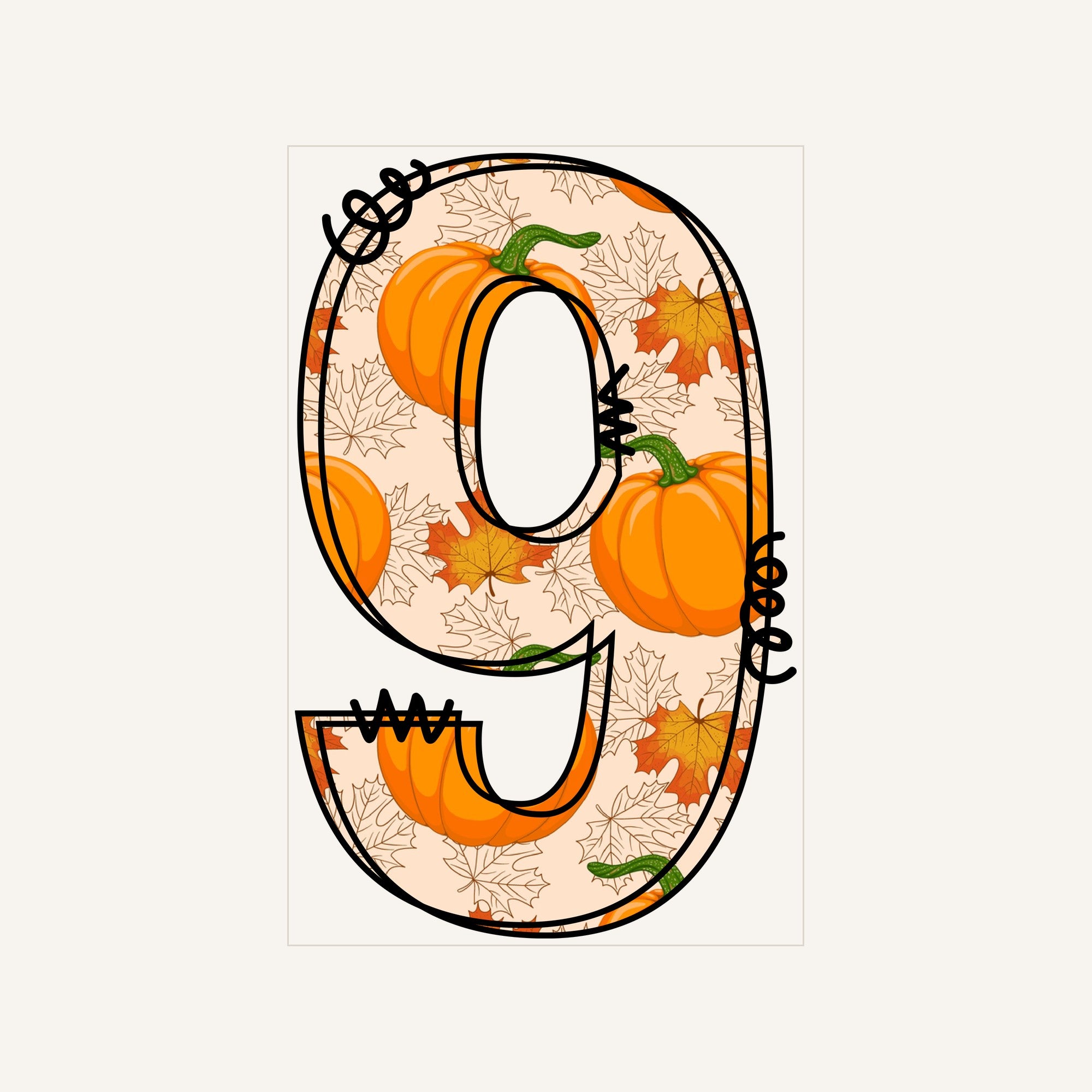 Autumn Pumpkin Number Nine — autumn-pumpkin-number-9_Transfer Mock Up.jpg